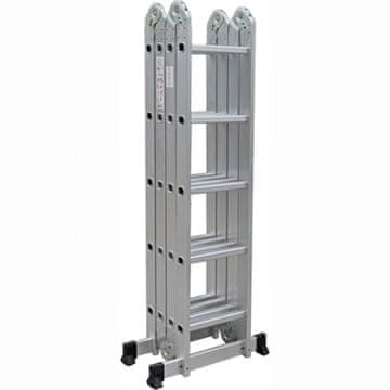 Tark Aluminjasta štiri delna lestev DLM105 (5.72 m)