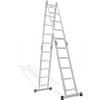 Aluminjasta štiri delna lestev DLM105 (5.72 m) 