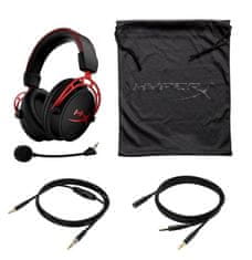 HP HyperX Cloud Alpha Wireless - igralne slušalke (rdeče)