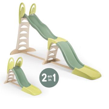 Smoby Megagliss 2-v-1 tobogan, 352 x 112 x 186 cm, zelen (820201)