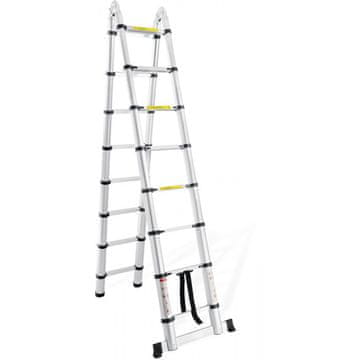 Tark Kombinirana teleskopska lestev DLT708B (5m)