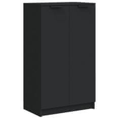 Vidaxl Omarica za čevlje črna 59x35x100 cm inženirski les