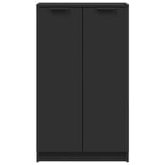 Vidaxl Omarica za čevlje črna 59x35x100 cm inženirski les
