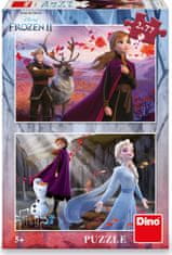 Dino sestavljanka 2x77 kosov FROZEN 2 - Ledeno kraljestvo