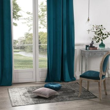 Atmosphera Žametna zavesa Dolce morje 140x260 cm