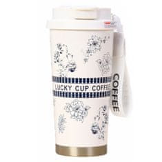 LIVEFY termalna skodelica Lucky Cup 550ml, bež