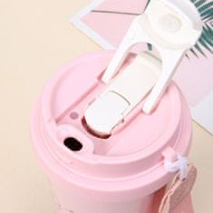 LIVEFY termalna skodelica Lovely Flower 550ml, roza