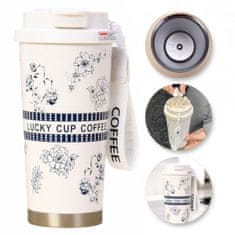 LIVEFY termalna skodelica Lucky Cup 550ml, bež