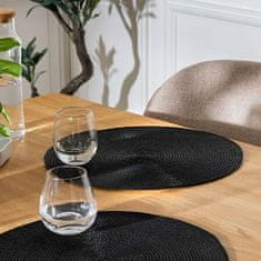5Five® 38 cm pleten podstavek ČRNE barve