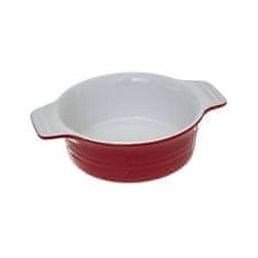 5Five® GLINENA POSODA, okrogla, premer 13,4 cm, rdeča, Z ROČAJI