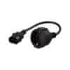 PowerWalker IEC 10A C14/Schuko (20cm) konverter