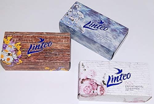 LINTEO Papirnati robčki saten škatla 150pcs