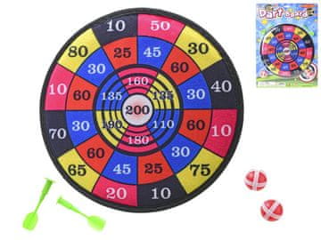 Tarča na velcro 28 cm + 2 žogici + 2 puščici