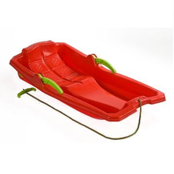 shumee Plastične sani z zavorami rdeče