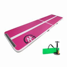 shumee Airtrack akrobatska steza MASTER 400 x 100 x 10 cm - roza-bela