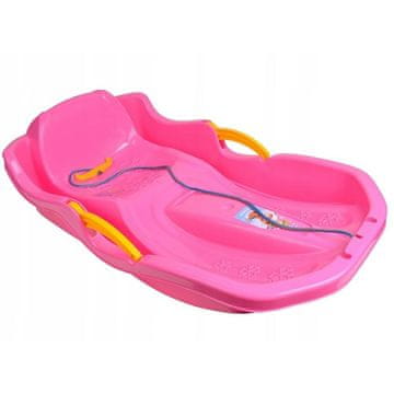 shumee Plastične sani z zavorami Speed Bob Pink