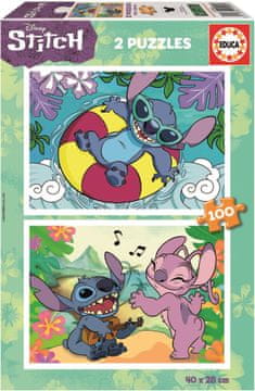 Educa Stitch Puzzle 2x100 kosov
