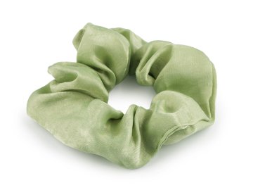Elastika za lase Scrunchie - limetno zelena