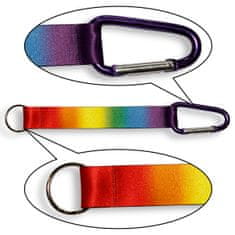 shumee Kratka vrvica z obeskom mavrične svetlobe LGBT