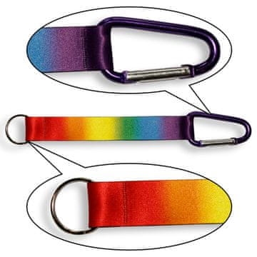 shumee Kratka vrvica z obeskom mavrične svetlobe LGBT