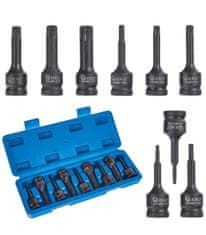 GEKO G10526 9-delni komplet torx nasadnih ključev T20-T70