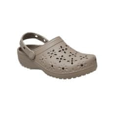 Crocs Cokle bež 38 EU Classic Floral Cut Out Clog