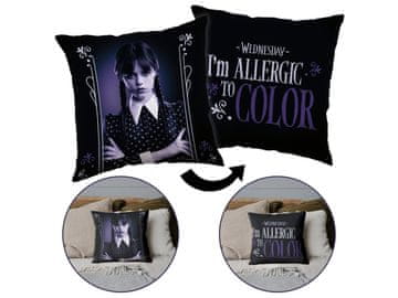 sarcia.eu Wednesday Črna dvostranska kvadratna blazina, dekorativna blazina, dekorativna 40x40 cm OEKO-TEX