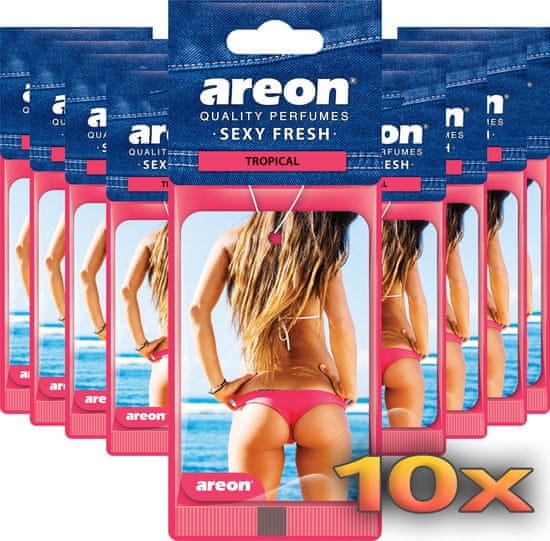 Areon SEXY FRESH Tropical osvežilec za avto, 10 kosov (759263)