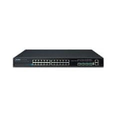 Planet SGS-6341-24T4X Stikalo L3, 24x1Gb, 4x10Gb SFP+, HW/IP stack, VSF/Cluster