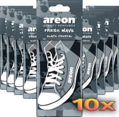 Areon FRESH WAVE Black Crystal osvežilec za avto, 10 kosov (759281)