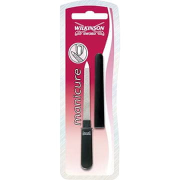 Wilkinson Sword Pokrita kromirana pilica iz nerjavečega jekla s tulcem (Manicure Pocket Sapphire Nail File)