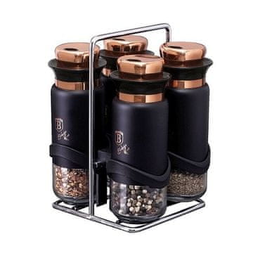 Berlingerhaus Zelišča v stojalu BH-1999 Set of 5 Black Rose Collection