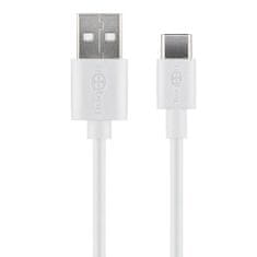 Goobay USB-A na USB-C 2m bel polnilni in sync kabel