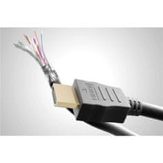 Goobay High Speed HDMI (M/M) 2.0 4K 60Hz 10m z Ethernet pozlačen črn kabel