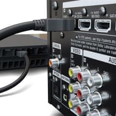 Goobay High Speed HDMI (M/M) 2.0 4K 60Hz 10m z Ethernet pozlačen črn kabel