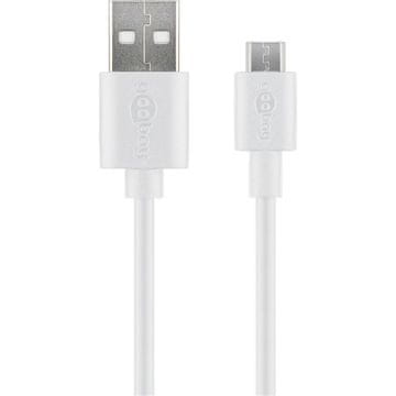 Goobay USB-A 2.0 na microUSB (Type B) 0,5m bel polnilni kabel
