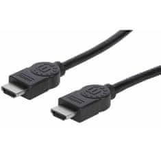 Manhattan High Speed HDMI (M/M)I 4K 30Hz 2m z Ethernet črn kabel