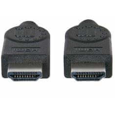 Manhattan High Speed HDMI (M/M)I 4K 30Hz 2m z Ethernet črn kabel