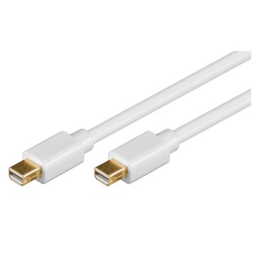 Goobay Mini DisplayPort (M) 1.2 2m pozlačen bel kabel