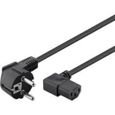 Goobay 250V(AC) (1xF,CEE 7/7, 1x C13(IEC)) 2m črn napajalni kabel