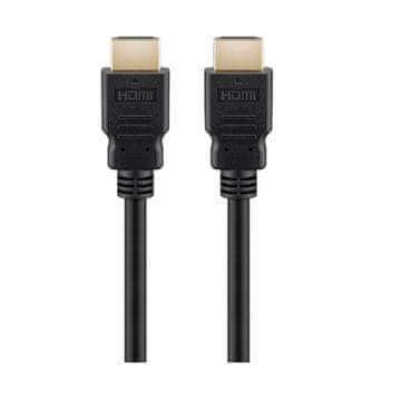 Goobay Ultra High Speed HDMI (M/M) 2.1 8K 60Hz 1,5m z Ethernet pozlačen črn kabel