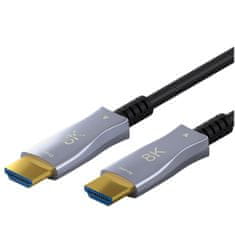 Goobay Optical Hybrid Ultra High Speed HDMI (M/M) 2.1 8K 60Hz 20m z Ethernet AOC pozlačen črn kabel