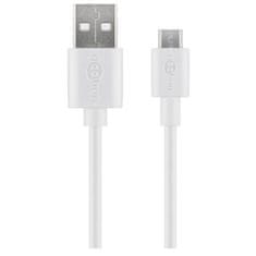 Goobay USB-A 2.0 na microUSB (Type B) 2m bel prenos podatkov polnilni kabel