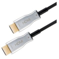 Goobay Optical Hybrid High Speed HDMI (M/M) 2.0 4K 60Hz 50m z Ethernet AOC pozlačen črn kabel