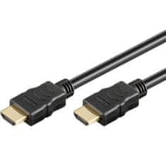 Goobay High Speed HDMI (M/M) 2.0 4K 60Hz 5m z Ethernet pozlačen črn kabel