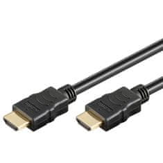 Goobay High Speed HDMI (M/M) 2.0 4K 60Hz 15m z Ethernet pozlačen črn kabel