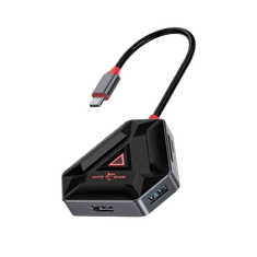 White Shark HEXAGON 6v1 USB-C HUB - HDMI + 3xUSB3.0 + čitalec kartic