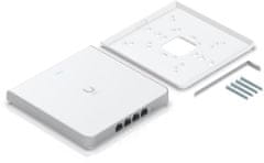 Ubiquiti Večpasovna dostopna točka UniFi U6 Enterprise In-Wall, WiFi 6E, Swittch 4-port 1Gb, MIMO 2,4/5/6 GHz, PoE in/out