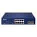 Planet PoE stikalo 8x1Gb + 2xSFP 1Gb, PoE 180W, 2x 802.3bt + 4x 802.3at