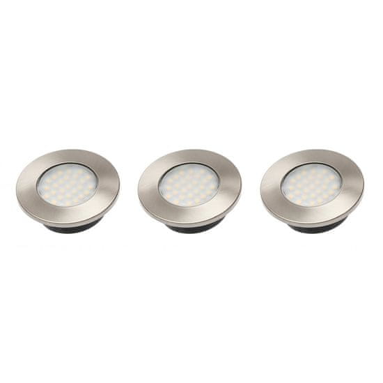 GTV Komplet svetilka Barri PLUS 3x1,5W 6400K